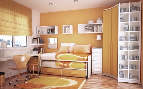 Kids Bedroom Interior Design For Small Rooms from Sergi - Kid's Bedroom