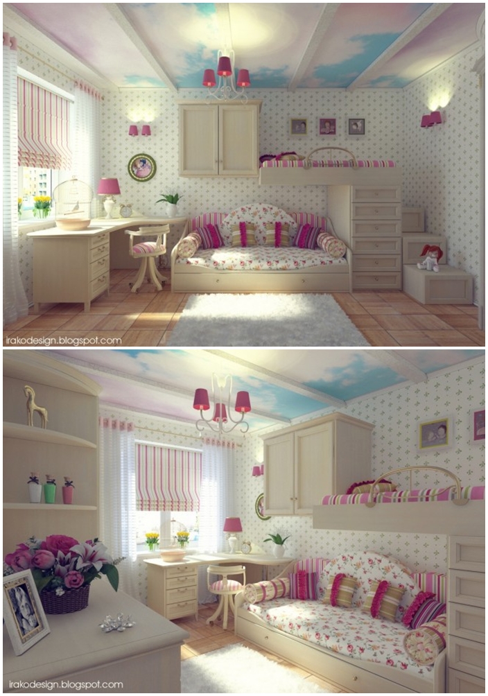 แบบห้องเด็กสีหวานแหวว สวยบรรเจิด พร้อมสร้างจินตนาการ - เฟอร์นิเจอร์ - ตกแต่งบ้าน - ห้องเด็ก - แบบห้องเด็กผู้หญิง - ห้องสีชมพูหวาน - แบบห้องเด็กแสนสวย