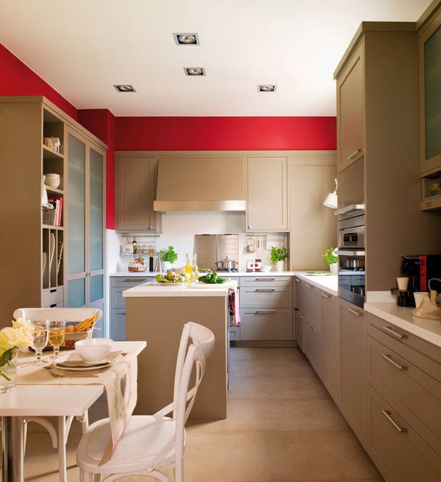 แบบห้องครัว เพดานสูง เคาเตอร์ บิวท์อินสวย จัดเก็บเป็นระเบียบ!! - ห้องครัว - เฟอร์นิเจอร์ - ครัวเพดานสูง - บิวท์อินสวย - บิวท์อินสีเทา - แบบห้องครัว - ตกแต่งครัว