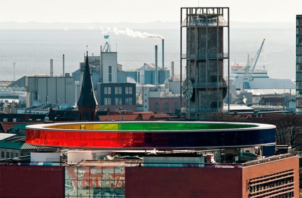 Walking along the Rainbow at Aarhus City, Danish