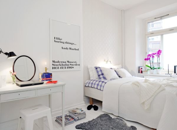 Gyönyörű és kényelmes skandináv hálószoba dekorációs ötletek