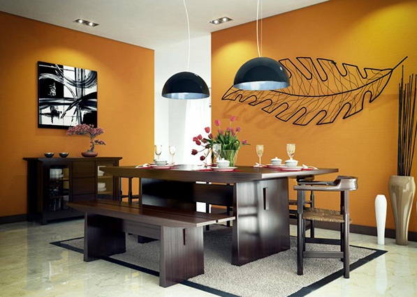 Trang trí sắc màu đẹp vào phòng ăn - Trang trí - Thiết kế - Phòng ăn