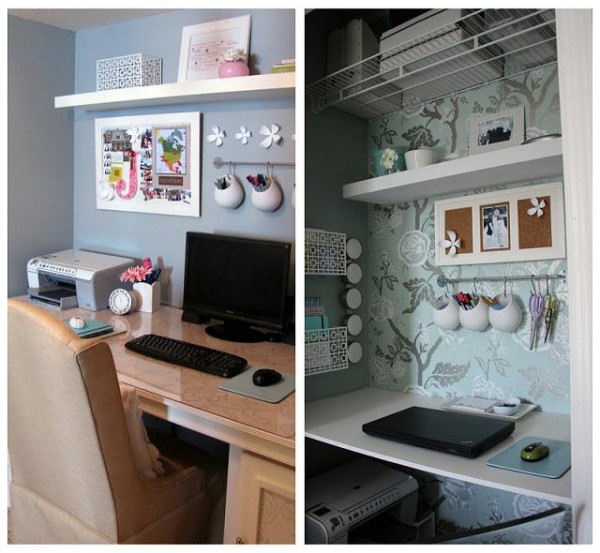 How to Create a Functional Closet Home Office - Decor Report