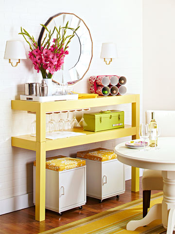 Extremely Creative Half Table Designs - Half of table - Table - Furniture - Design