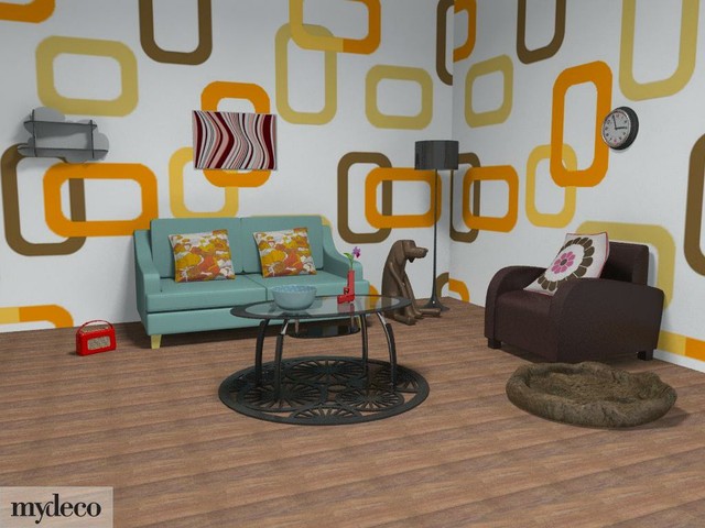 แต่งห้องย้อนยุค Retro Style เก๋มีสไตล์!! - ตกแต่งห้อง - ห้องนั่งเล่น - ห้องรับแขก - แต่งห้องสไตล์เรโทร - Retro Style - สีสันสดใส