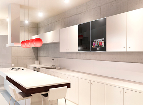 Integrated Cabinet Door TV By Luxurite Won't Let You Miss The FIFA World Cup! - TV