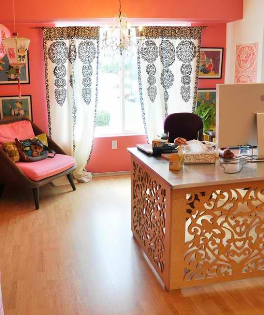 Refined Boho Chic Themed Hom Office Designs - Ideas - Home Office - Design - Photo