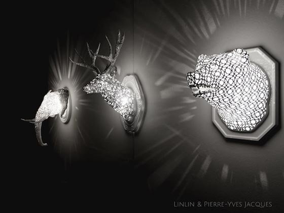 Tượng trang trí tường 3D tuyệt đẹp từ nghệ sỹ Linlin và Pierre-Yves Jacques