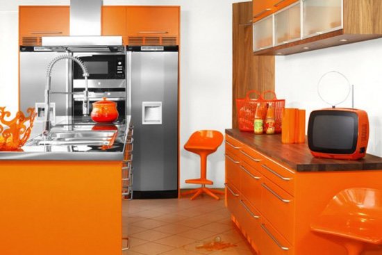 Orange Kitchens ห้องครัวสีส้มสุดจี๊ด !!!!