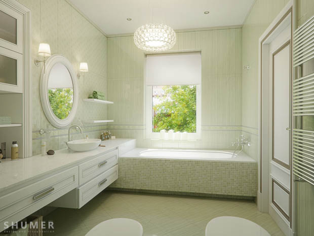 แต่งห้องน้ำ ผ่อนคลาย สบายตาด้วยสีเขียวอ่อนๆ - แบบห้องน้ำสวย - แต่งห้องน้ำสบายตา - ห้องน้ำสีเขียวอ่อน - ห้องน้ำสะอาด สดชื่น - ไอเดียแต่งห้องน้ำ - ห้องน้ำสวย