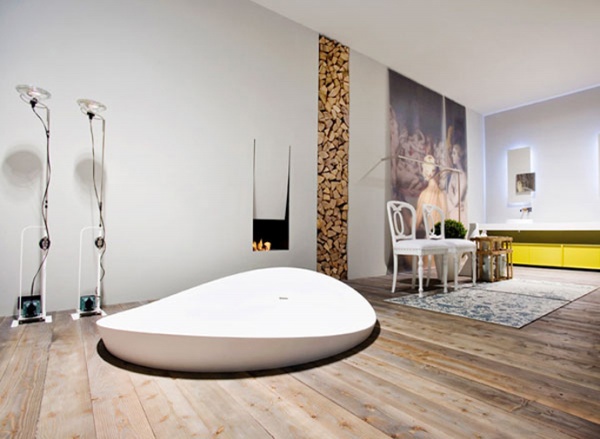 Dream Bathroom Designs With Fireplaces - Fireplace - Design - Ideas - Bathroom
