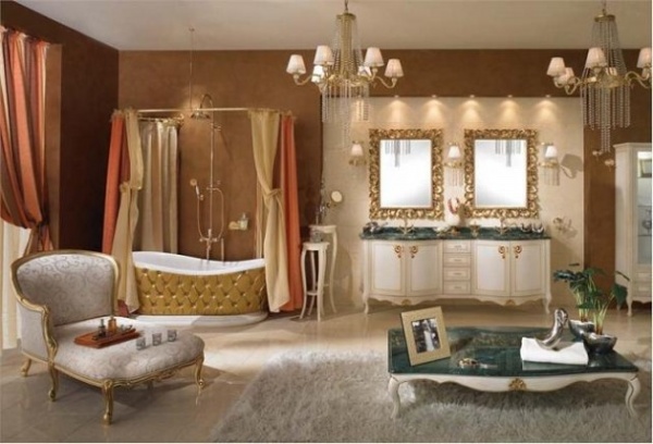 Phòng tắm sang trọng với nội thất cổ điển - Trang trí - Ý tưởng - Nội thất - Thiết kế đẹp - Phòng tắm - Cổ điển - Sang trọng