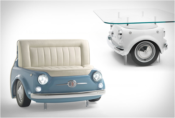 เฟอร์นิเจอร์เก๋ รถ Fiat 500 Furniture สไตล์ยุโรป หรูเริ่ด!! - เฟอร์นิเจอร์ - เก้าอี้ - โซฟา - โต๊ะ - เฟอร์นิเจอร์ รถ Fiat