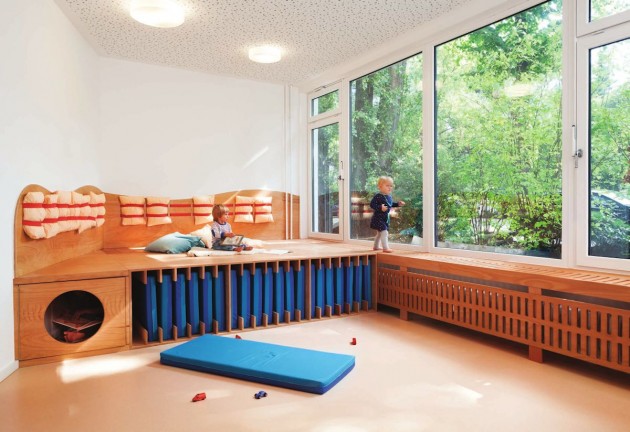 Nhà trẻ siêu yêu do Kita Hisa thiết kế - Trang trí - Kiến trúc - Ý tưởng - Nội thất - Thiết kế đẹp - Kita Hisa - Thiết kế thương mại - Tin Tức Thiết Kế - Baulind - Berlin - Đức