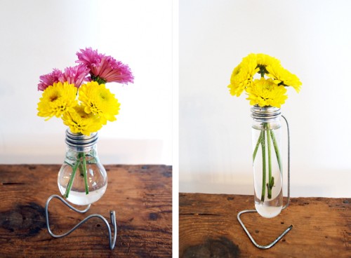 ของแต่งบ้านเก๋ๆ DIY แจกันดอกไม้สวย ด้วยหลอดแก้ว - ของแต่งบ้าน - DIY - งานประดิษฐ์ - แจกันดอกไม้ - แจกันจากหลอดแก้ว - รีไซเคิลหลอดแก้ว