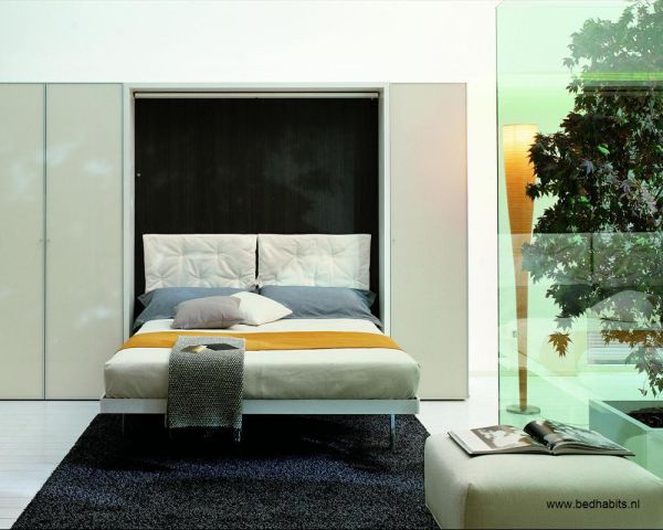 Amazing 3 in 1 Cabinet+Folding Bed+Table Designs by Bed Habits - Design - Interior Design - Cabinet - Dining Table - Folding Bed - Bed Habits Amsterdam - Furniture - Photo