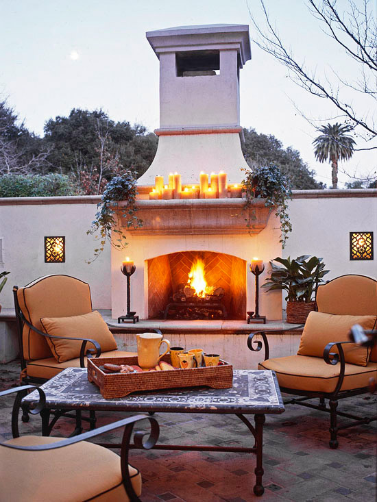 Wonderful Outdoor Fireplaces - Design - Outdoor - Fireplaces