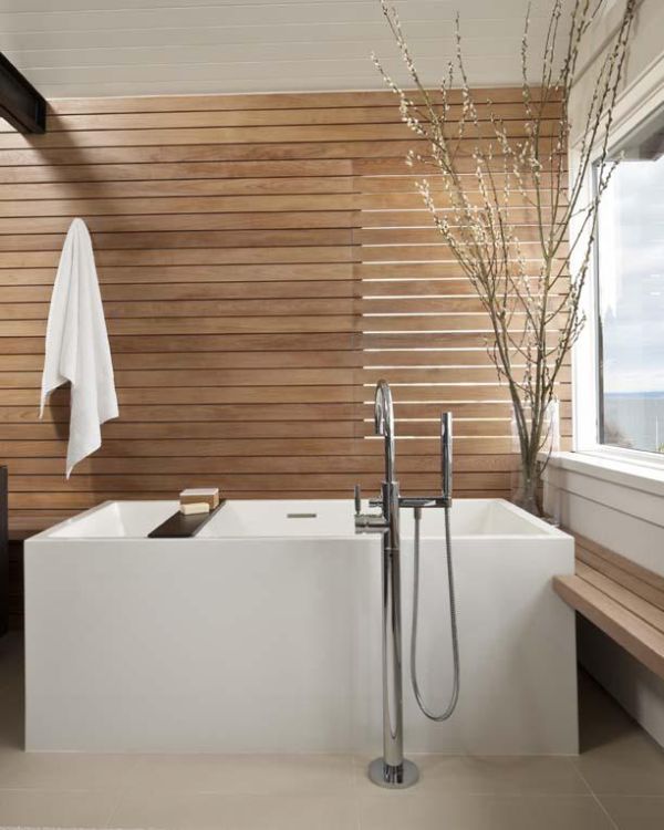 Cảm giác thiên nhiên với nhà tắm được trang trí gỗ - Phòng tắm - Trang trí - Xu hướng