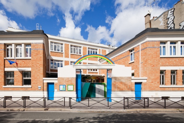Ecole Maternelle Pajol - Ngôi Trường Cầu Vồng Ở Pháp - Trường học - Thiết kế đẹp - Kiến trúc