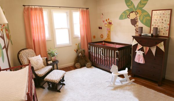 Phòng ngủ sinh động đáng yêu cho bé - Phòng ngủ cho bé - Giấy dán tường - Trang trí
