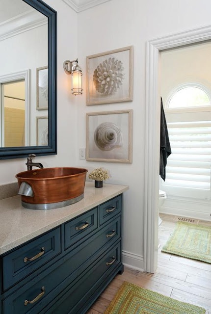Sea Inspired Decorating Ideas for Bathroom. - Decorating - Bathroom - Ideas