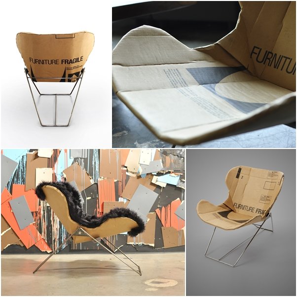 ไอเดียสรรค์สร้าง "เก้าอี้กล่องกระดาษ" จากการรีไซเคิล