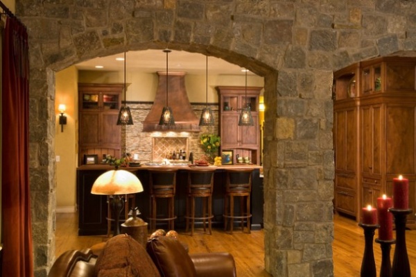 Thêm chút mộc mạc cho nhà bếp với tường đá - Thiết kế - Nhà bếp