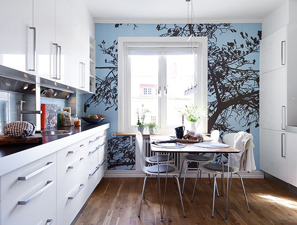 Những góc bếp đẹp với giấy dán tường - Trang trí - Ý tưởng - Nội thất - Thiết kế đẹp - Nhà bếp - Giấy dán tường