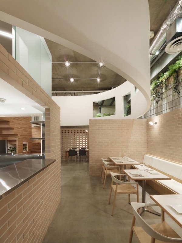 Nhà hàng thiết kế xanh tại đường Sinato, Tokyo, Nhật Bản - Tokyo - Nhật Bản - Sinato - Đường Jiyu - Nhà hàng - Trang trí - Ý tưởng - Nhà thiết kế - Nội thất - Thiết kế đẹp