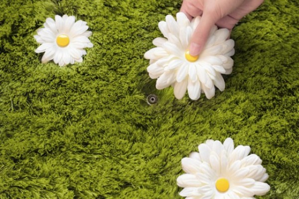 Không gian mát mắt với thảm Daisy Garden màu xanh lá - Thảm - Đồ trang trí - Trang trí