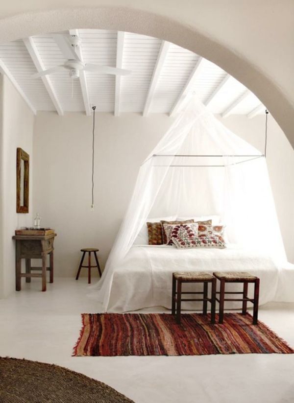 Nhẹ nhàng với màn giường trắng tinh khôi - Trang trí bằng vải - Phòng ngủ - Ý tưởng