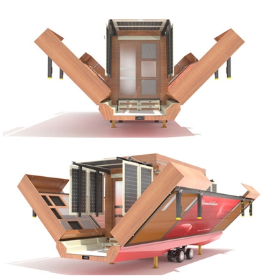 เจ๋งอะ!! บ้านคอนเทนเนอร์รักษ์โลก เปลี่ยนรูปทรงได้ - แบบบ้านแปลก - บ้านรักษาธรรมชาติ - บ้านคอนเทนเนอร์ - บ้านรักษ์โลก - บ้านเปลี่ยนรูปทรง - แบบบ้านเปลียนทรงได้