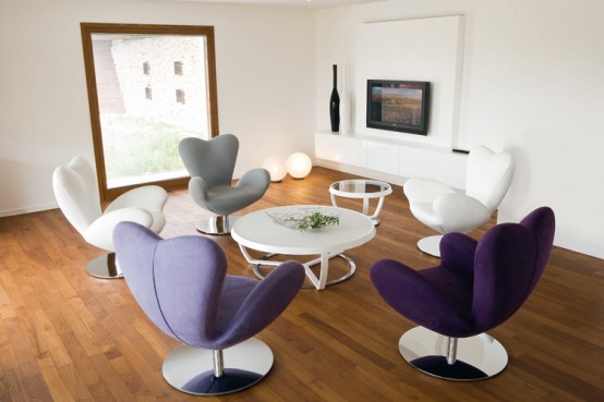 5 Cool Upholstered Swivel Chairs by Tonon - Tonon - Chairs