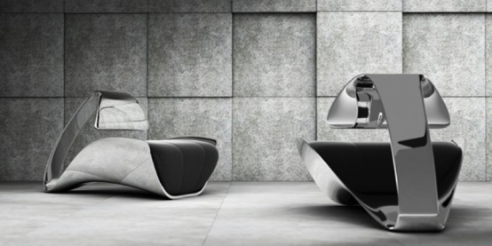 Luxurious Chair Inspired By A Swan Sleeping - Chair - Interior Design - Furniture