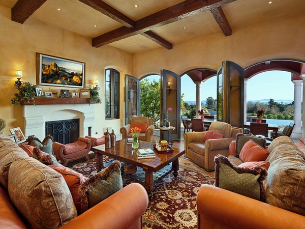 Phòng khách lộng lẫy và ấm cúng theo phong cách Tuscan, Italia - Phòng khách - Thiết kế đẹp - Thiết kế - Hình ảnh