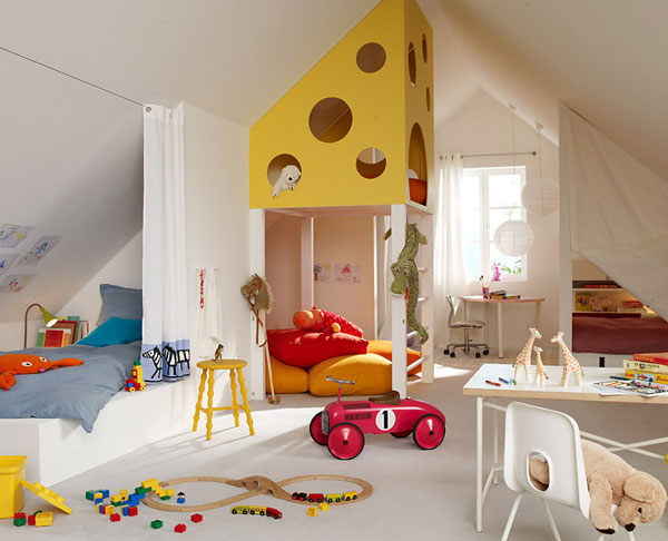 Biến gác mái thành phòng vui chơi cho trẻ - Thiết kế - Mẹo và Sáng Kiến - Phòng trẻ em