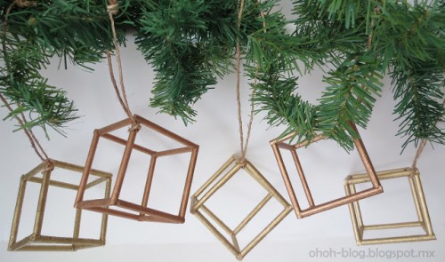Trái châu cây thông noel mang phong cách geometric - Đồ trang trí - Trái châu noel - Trái châu - Lễ Giáng Sinh