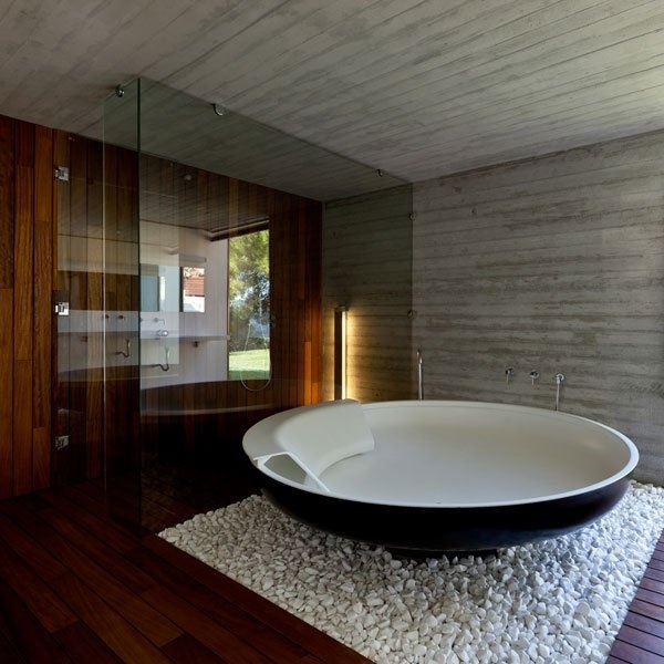 Cảm giác như ở spa với bồn tắm tròn đẹp - Bồn tắm - Phòng tắm - Thiết kế - Xu hướng thiết kế