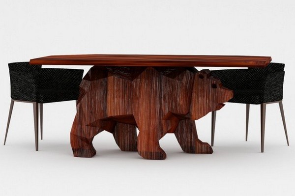 โต๊ะหมี หมี - ตกแต่งบ้าน - ไอเดีย - เฟอร์นิเจอร์ - ของแต่งบ้าน