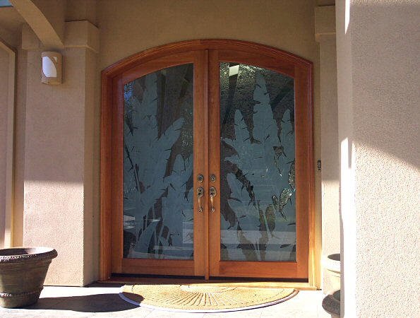 Etched Glass Interior Doors Increase Light in Your Home