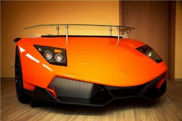 Bàn làm việc hình Lamborghini độc đáo - Lamborghini - Murcielago LP670-4 S - LP670-4 SV - Murcielago - Trang trí - Ý tưởng - Nội thất - Thiết kế đẹp - Bàn làm việc - Phòng làm việc - Nhà thiết kế - RETRO