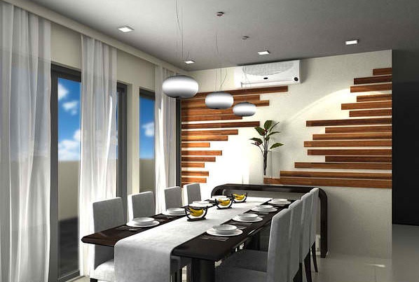 Tường kính hiện đại cho gian phòng ăn - Thiết kế - Tường bằng kính - Phòng ăn