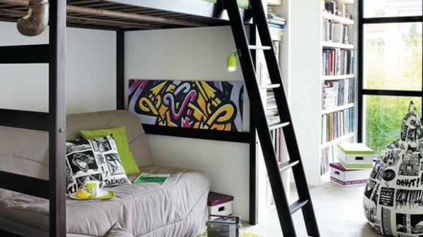 Phòng ngủ cho teen cá tính hơn với tranh vẽ tường Graffiti - Phòng cho teen