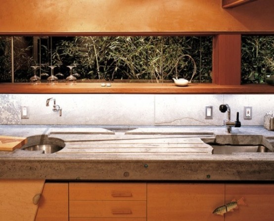 Khác lạ với thiết kế đảo bếp làm từ bê tông - Đảo bếp - Thiết kế - Nhà bếp