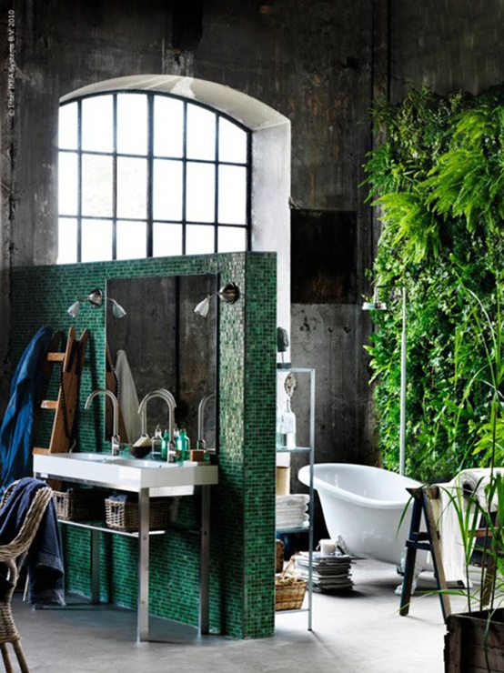 Mảng xanh cho phòng tắm mùa Xuân - Trang trí - Ý tưởng - Nội thất - Thiết kế đẹp - Phòng tắm - Mẹo và Sáng Kiến