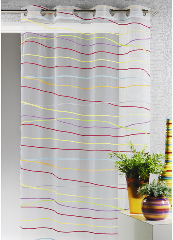 Serene Living Room with Zen Curtain Decorating Ideas - Curtain - Design - Living Room - Textiles