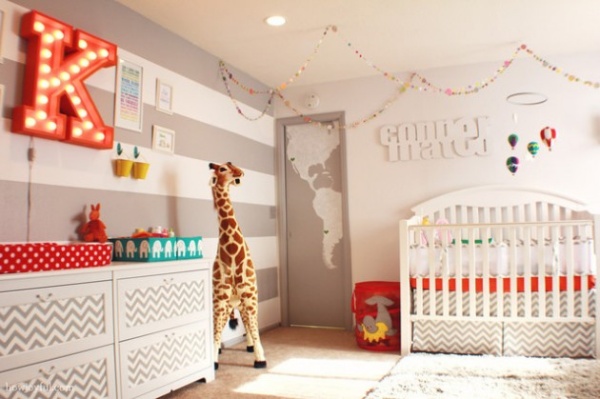 Phòng trẻ sơ sinh mang phong cách hiện đại - Phòng trẻ em - Phòng trẻ sơ sinh - Hình ảnh