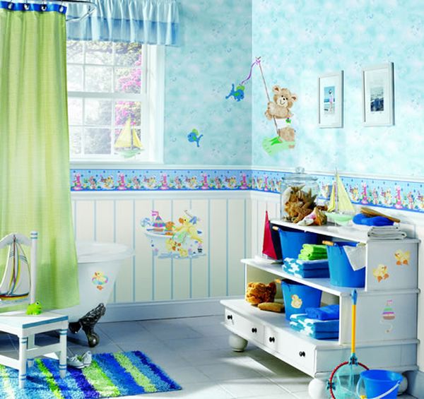 Phòng tắm vui tươi sinh động cho các bé - Trang trí - Ý tưởng - Phòng trẻ em - Phòng tắm
