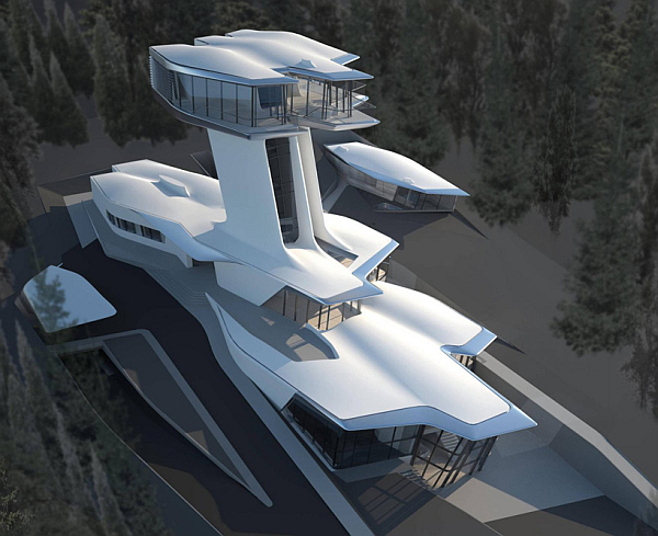 Russian Billionaire Builds a Uber-cool Futuristic Spaceship Home For Supermodel Naomi Campbell - Naomi Campbell - Dream Home - Design - Interior Design - Design News - Spaceship House