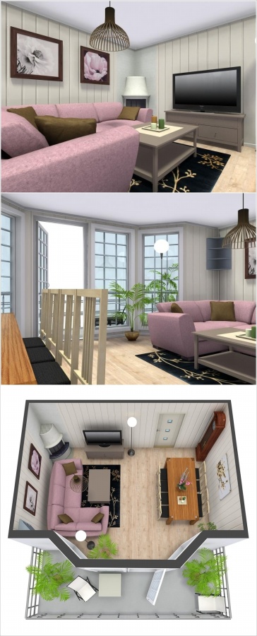 Mẫu thiết kế đẹp mang hiện ứng 3D từ trang web Roomsketcher - Thiết kế - Roomsketcher - Tin Tức Thiết Kế